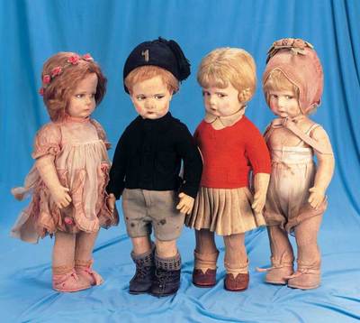 Four Early Lenci Dolls in